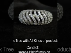 6.04g 925 zilveren CZ-ringen Rhodiumgeplatte Sterling zilveren vergrendeling