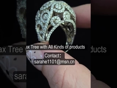 8.35g Cubic Zirconia Oval Verlovingsringen AAA 1.5 karaat CZ Solitaire Ring