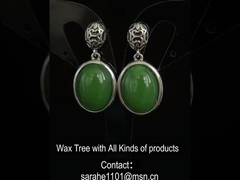 December Geburtssteen 925 Sterling zilver Earrings 10x13mm Ovale groene jade
