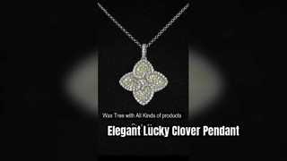 Elegante Sterling zilveren klaver hanger gelukssieraden