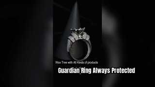 925 Sterling zilveren Guardian Ring CZ