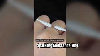 VVS2 Moissanite diamanten trouwring 18K witgoud