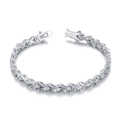 Cartier Friendship Bracelets Flower 925 de Zilveren Armband van CZ voor Vrouwen