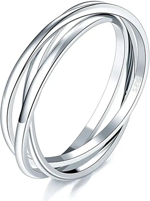 De dunne Echte 925 Zilveren Ringen van CZ, 4.20g Stevig Sterling Silver Rings