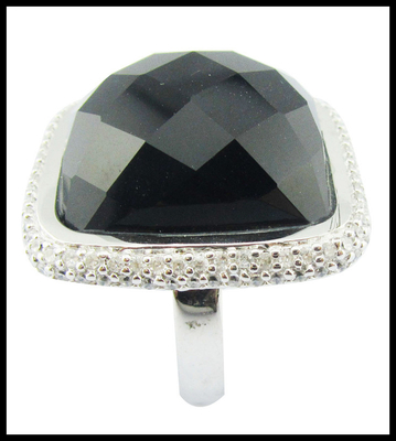 925 Sterling zilveren ringen met zwarte agaat edelstenen zilveren edelstenen ringen sterling zilveren liefdesring