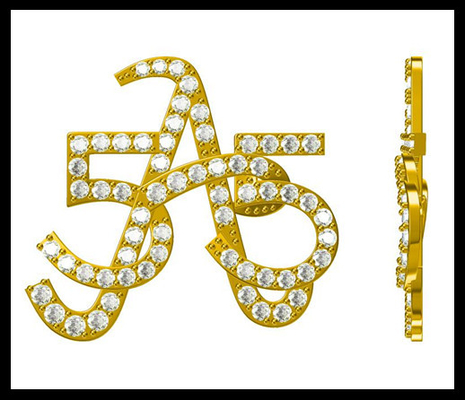 Lichte en ingewikkelde 925 zilveren broche met CZ Sterling zilveren broche