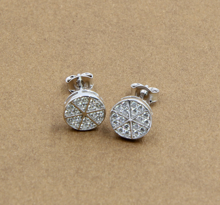 Hartvorm Schitterende elegantie Hypoallergene 925 zilveren oorbellen met AAA kubische Zirconia kleine oorbellen