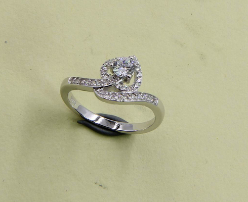 Snake Sparkling Radiant Cut Pear / Oval / Rond / Chevron 925 Sterling Silver CZ Rings voor mannen en vrouwen Moderne zilveren ringen