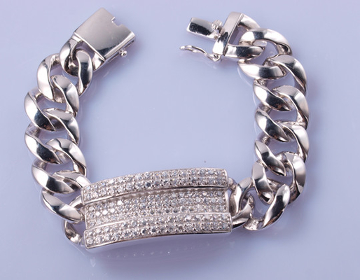 50 gram 925 Zilveren Armband 17cm van CZ Michael Kors Sterling Silver Bracelet