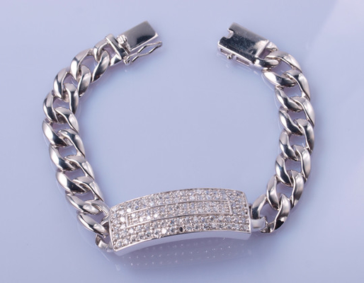 17cm 925 Zilveren CZ van mensen Armband Tiffany Charm Sterling Silver Bracelet