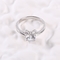 De vlinder gaf Unieke Verlovingsringen 2.30g 925 het Huwelijk Ring Set van Sterling Silver CZ gestalte