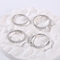 1.30g 925 de Overeenkomst Ring Unisex Silver Wedding Rings van CZ voor Paar
