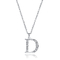 De aangepaste van de brieventegenhanger Kubieke Zilveren CZ Dwarstegenhanger Geparelde Halsband van Zircon