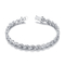 Ovale Pandora Charm Bracelet Prong Setting 925 de Zilveren Armband van CZ voor Vrouwen