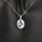 Uitstekend Purper CZ 925 Sterling Silver Gemstone Pendant Necklace voor Vrouwen