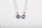 Ronde Veelkleurige Halfedelsteentegenhanger 925 Sterling Silver Pendant Necklace Jewelry voor Vrouwen