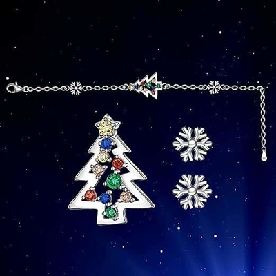 Kerstboomarmbanden voor de Sneeuwvlokster Jingle Bell Adjustable Xmas van Jonge geitjesmeisjes
