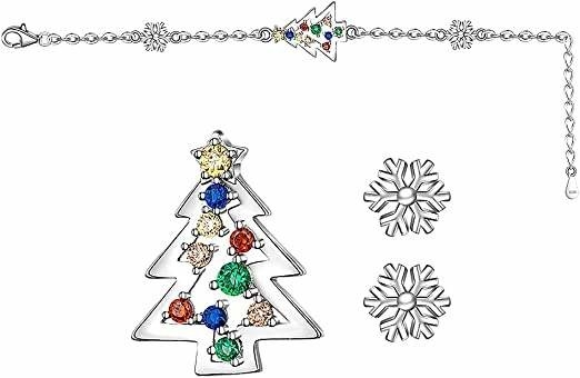 Kerstboomarmbanden voor de Sneeuwvlokster Jingle Bell Adjustable Xmas van Jonge geitjesmeisjes