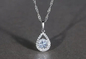 Crystal Teardrop Pendant Silver 925 Juwelen Vastgesteld Diamond Earrings And Pendant Set