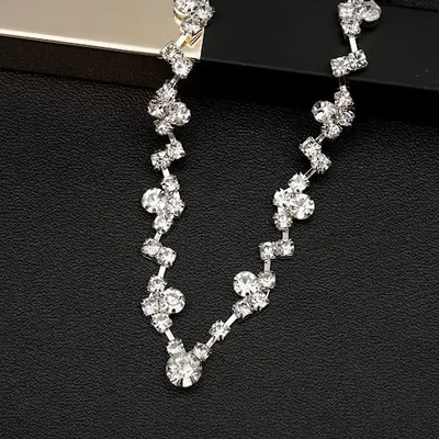 Elegant Dangle Ohrringe en Link Armband Set 925 Sterling zilveren sieraden met AAA Cubic Zirconia