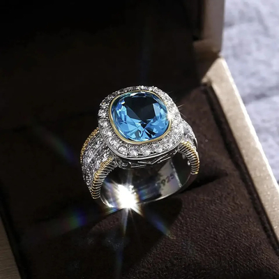 Paarhuwelijk 925 Zilveren Ringen van CZ, 4.20g Sterling Silver Diamond Engagement Rings