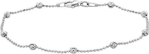 1.8g 925 van vrouwen Zilveren Parelarmband Crescent Chain Designer