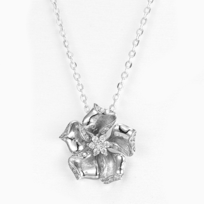 Dainty CZ Zircon Hanger In 925 Sterling Zilver Custom Logo gegraveerd Gift Box Inclusief