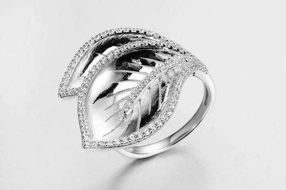 Duidelijke CZ Peer 925 Zilveren Band Ring Unisex / Vrouwen Juwelen 2mm Breed