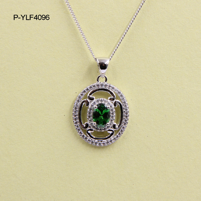 Prinses Cut Diamant 18K Gold Diamant Ketting Accpet OEM 1pcs