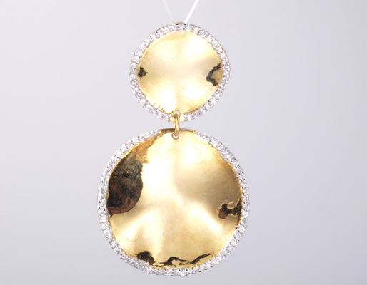 Luxe halsketting voor geavanceerde kopers 18K goud diamant halsketting hanger goud hanger glanzende halsketting