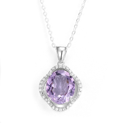 Marquise Gemstone Teardrop Hanger 925 Sterling Zilver Alledaagse Necklace