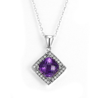 Marquise Gemstone Teardrop Hanger 925 Sterling Zilver Alledaagse Necklace