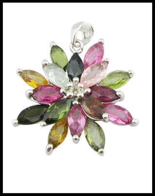Marquise Zilveren Edelsteen Drop Necklace Kruis Ketting Accent Detail Design