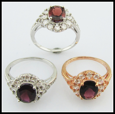 Kleurrijke Tourmaline 925 zilveren edelstenen ringen voor casual/party outfits