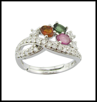 Geavanceerde 925 zilveren edelstenen ringen Juwelen type ringen voor vrouwen