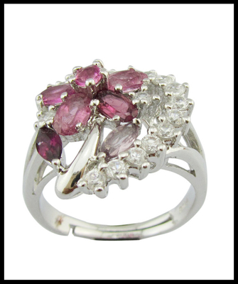 Juwelen Tipe Ringen 925 Zilveren edelstenen Ringen Voor Casual/Party Chunky Sterling Zilveren Ringen Zilveren edelstenen Ringen