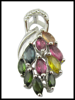 925 Sterling zilver kussen witte jade markies edelsteen hanger halsketting voor stijlvolle dame