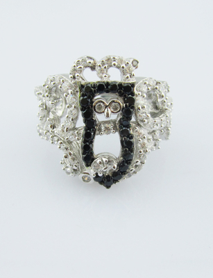 Elegant Rhodium Plated 925 zilveren sieraden Set Classic Design Bezel Setting Stud oorbellen