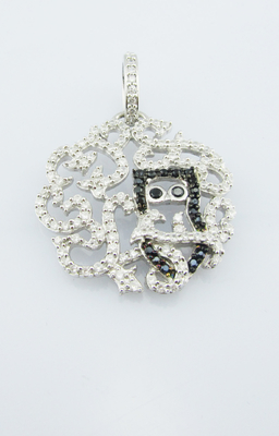 Elegant Rhodium Plated 925 zilveren sieraden Set Classic Design Bezel Setting Stud oorbellen