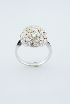 Elegante zilveren 925 stud oorbellen met ketting voor kreeft.