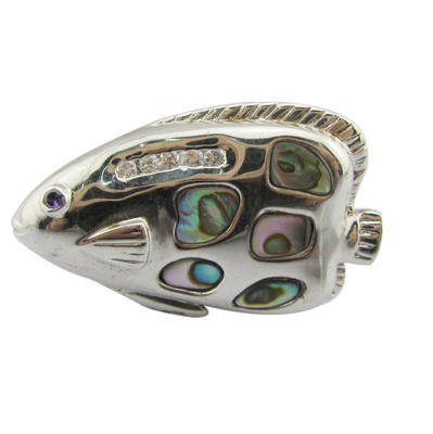 Kleurrijke schelp zilveren edelsteen hanger Zircon kristal ketting voor alledaagse feesten