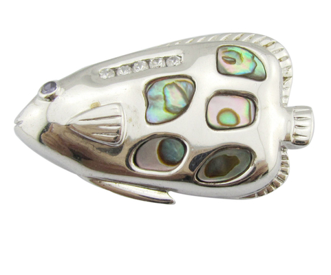 Kleurrijke schelp zilveren edelsteen hanger Zircon kristal ketting voor alledaagse feesten
