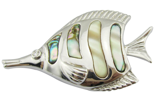 Clownfish Fish Animal Shell hanger halsketting met onregelmatige vorm edelsteen charme