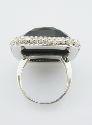925 Sterling zilveren ringen met zwarte agaat edelstenen zilveren edelstenen ringen sterling zilveren liefdesring