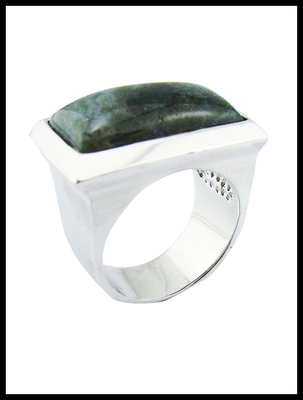 925 Sterling zilver ronde edelstenen ringen met groene jade sterling zilver verlovingsring grote sterling zilver ringen