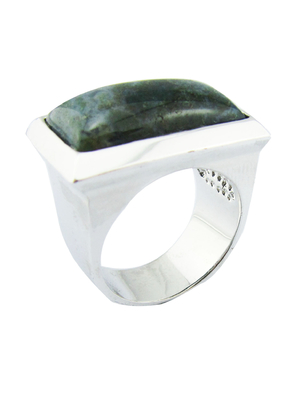 925 Sterling zilver ronde edelstenen ringen met groene jade sterling zilver verlovingsring grote sterling zilver ringen