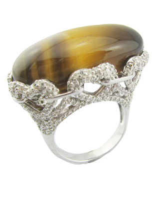 Glanzende jubileum edelsteen ringen in sterling zilver tijger oogsteen sterling zilver band ring sterling zilver uniek