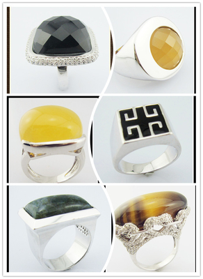 Glanzende jubileum edelsteen ringen in sterling zilver tijger oogsteen sterling zilver band ring sterling zilver uniek