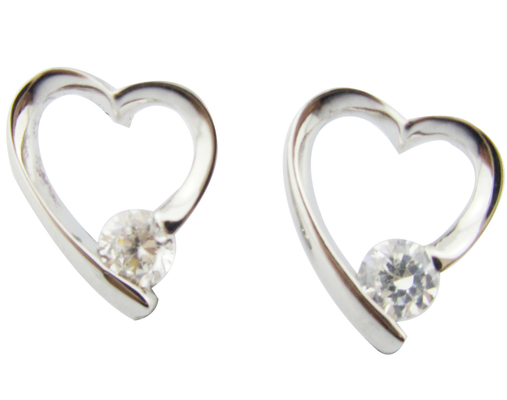 Hart Ohrring Stud 925 Zilver CZ Ohrringe Kleine Cz Steen 1.0-1.25mm Perfect voor elke gelegenheid kubische zirconia ohrring