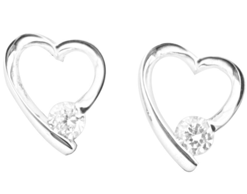 Swirl Zilveren Witte Steen Kleur 925 Sterling Ohrringe Kubische Zirconia Kleine Swirl zilveren post oorbellen puur oorbellen
